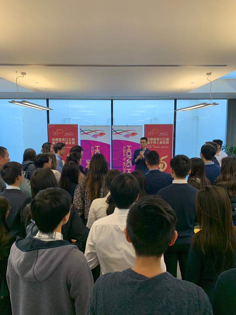 Reception for Hong Kong students
